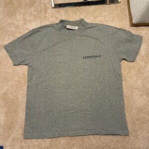 Grey Fear of God Essentials T-Shirt